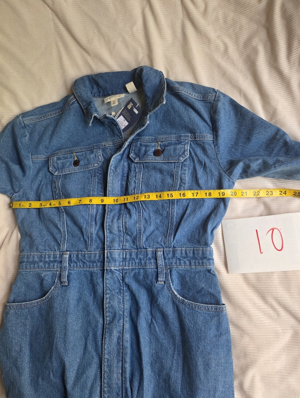 Universal Thread Women's Long Sleeve Denim Maxi Shirtdress Medium Blue Nwt - Picture 5 of 16